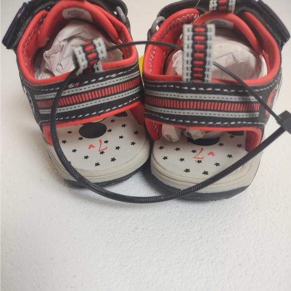 Mickey Mouse Sandals Toddler Size 7 Disney Closed Toe - Picture 4 of 7